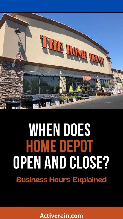 6 from 2018 to 2019, Home Depot reported its revenues advanced 1. . Home depot business hours